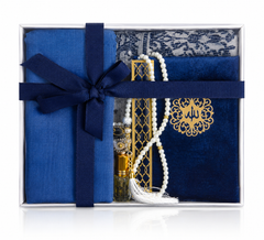 6pcs gift set, Quran, prayer mat, scarp, tasbeeh33 beads, digital tasbeeh, attar,
