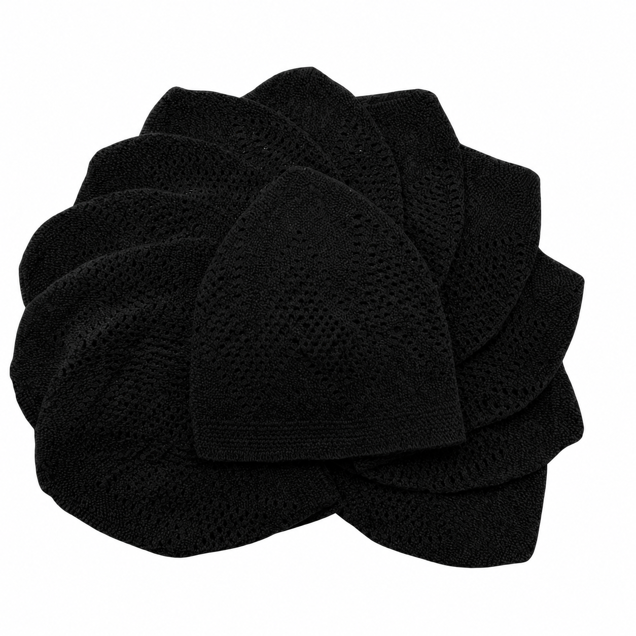 12-Pcs Turkish Kufi Cap –Light weight, Muslim Prayer Hat